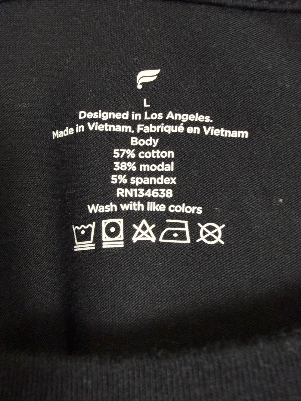 Fabletics | The 24-7 Tee | Black View 4